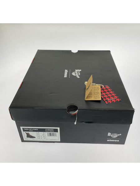 Dr.Martens ブーツ TARIK ZIP ATMOS BLACK ベロア 黒 UK9