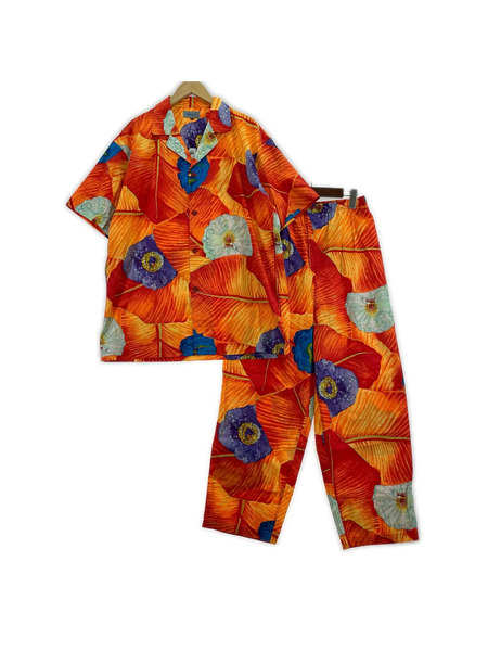KENZO 半袖シャツ ~90s 花柄 セットアップ (L)