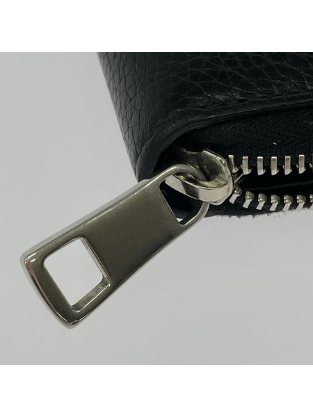 GUCCI 473928 ドリアン ラウンドファスナー 財布 黒 コインケース汚レ有