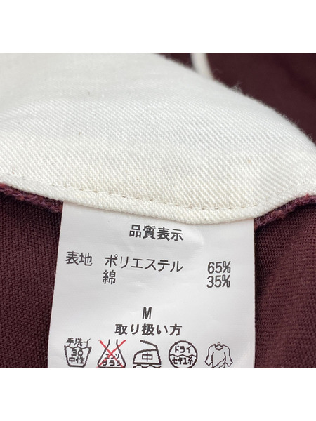 WACKO MARIA パンツ ブーツカット刺繍パンツ  エンジ
