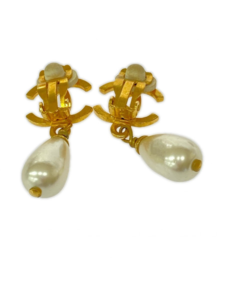 アクセサリー CHANEL ココマーク ドロップパールイヤリング