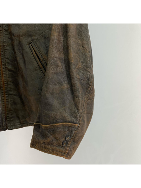 OLD・VINTAGE レザージャケット 40s~ ROUGH-IN Leather Sports Jacket[値下]