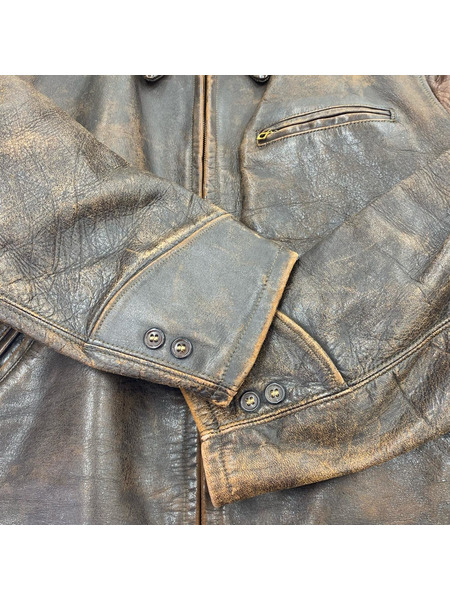 OLD・VINTAGE レザージャケット 40s~ ROUGH-IN Leather Sports Jacket[値下]