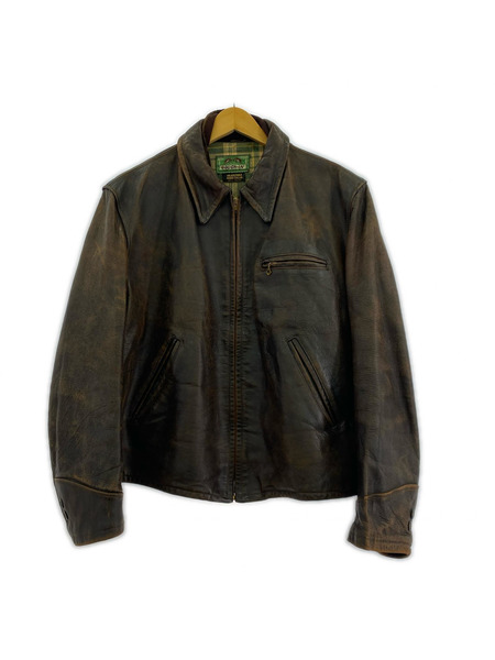 OLD・VINTAGE レザージャケット 40s~ ROUGH-IN Leather Sports Jacket[値下]