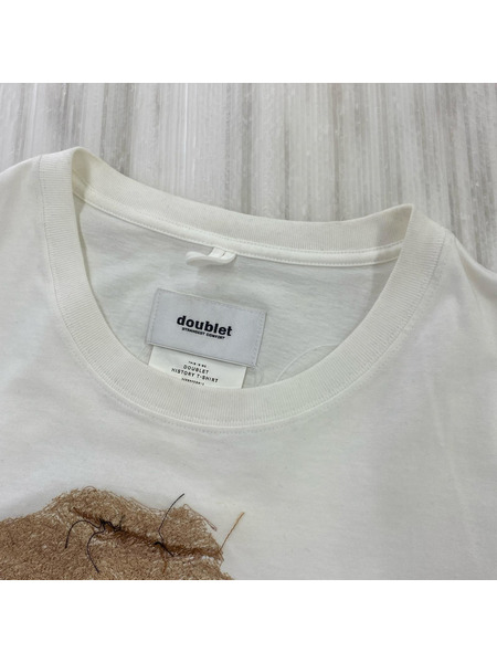 doublet HISTORY EMBROIDERY T-SHIRT デザインTee ホワイト