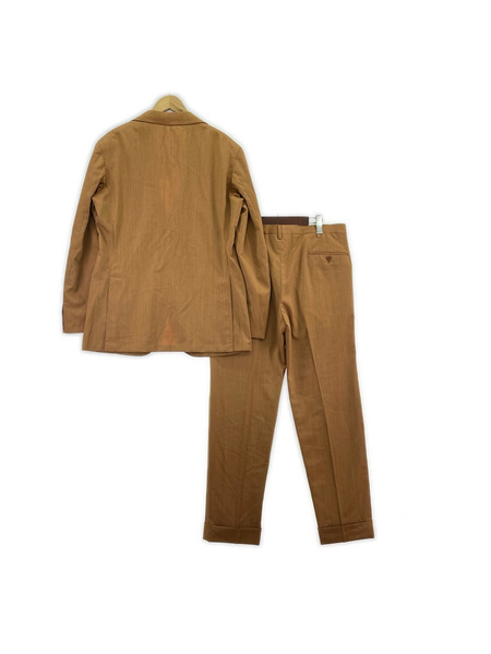 セットアップ Sartoria Dalcuore ウールスーツ オレンジ