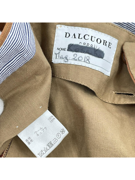 セットアップ Sartoria Dalcuore ウールスーツ オレンジ