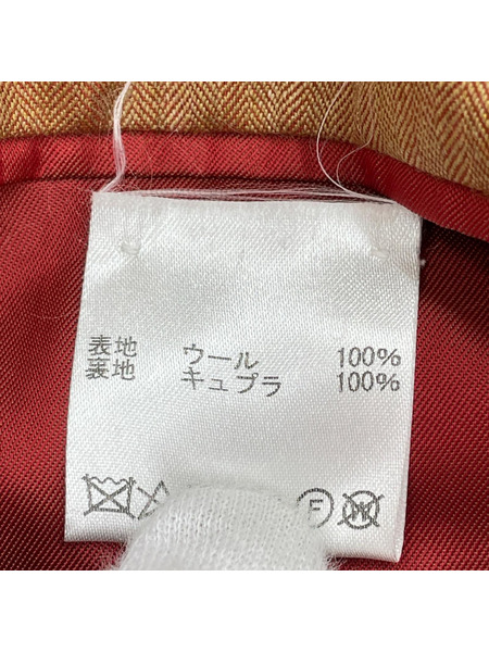 セットアップ Sartoria Dalcuore ウールスーツ オレンジ