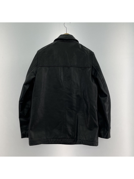 GAP レザージャケット OLD GAP レザーカーコート 黒 XS｜商品