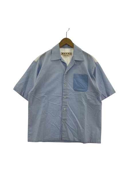 MARNI 20SS コットンブロードオープンカラーシャツ 44 ブルー
