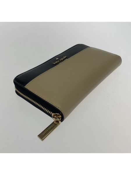 kate spade new york 長財布 バイカラー BEG×BLK[値下]
