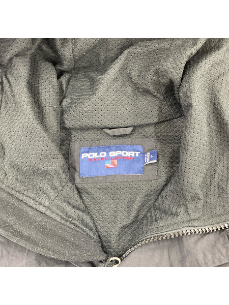 ジャケット 90s POLO SPORT ナイロンマウンテンパーカー BLK L