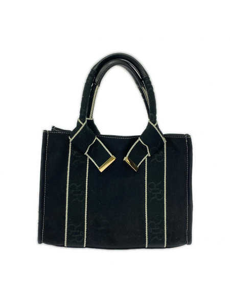 RANDA トートバッグ 2Way リボンハンドルトート BLK