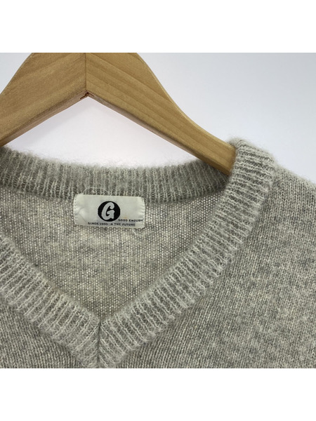 OLD・VINTAGE ニット・セーター GOOD ENOUGH 90s L/S Vネックニット GRY[値下]