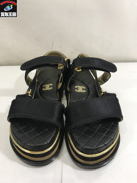 CHANEL　レザーサンダル