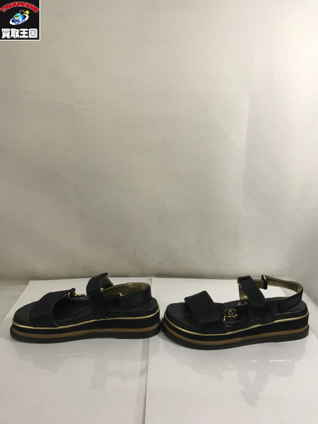 CHANEL　レザーサンダル
