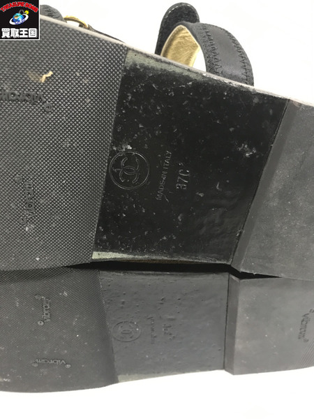 CHANEL　レザーサンダル