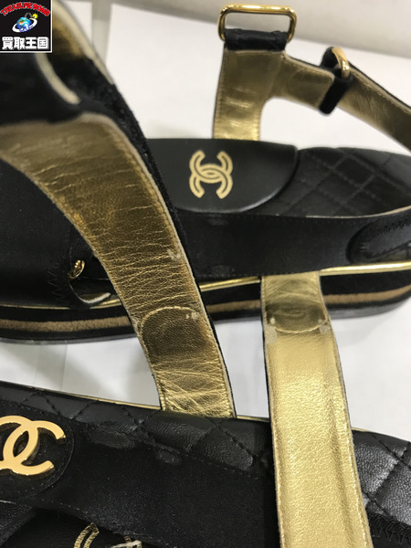 CHANEL　レザーサンダル