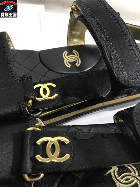 CHANEL　レザーサンダル