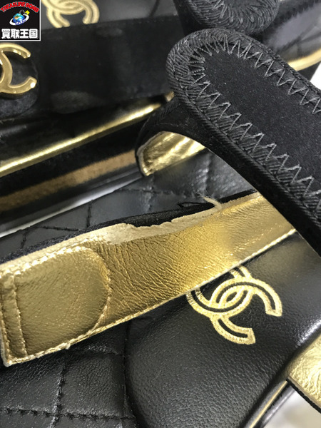 CHANEL　レザーサンダル