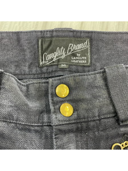 Langlitz Leathers デニム・ジーンズ ケブラーライディングパンツ