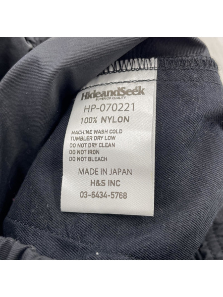 HIDE AND SEEK パンツ ナイロンパンツ  HP-070221 BLK[値下]