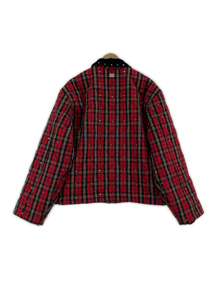 Supreme b.b.Simons 25FW Quilted Work Jacket Plaid M 赤