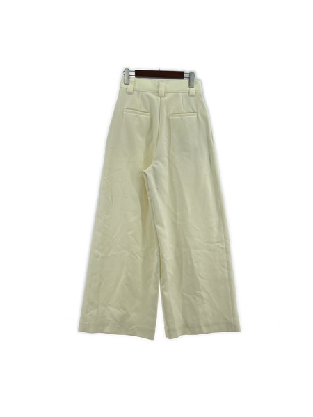 パンツ cygne ハイウエストタックパンツ 白[値下]