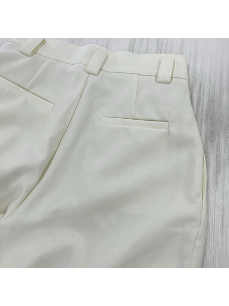 パンツ cygne ハイウエストタックパンツ 白[値下]