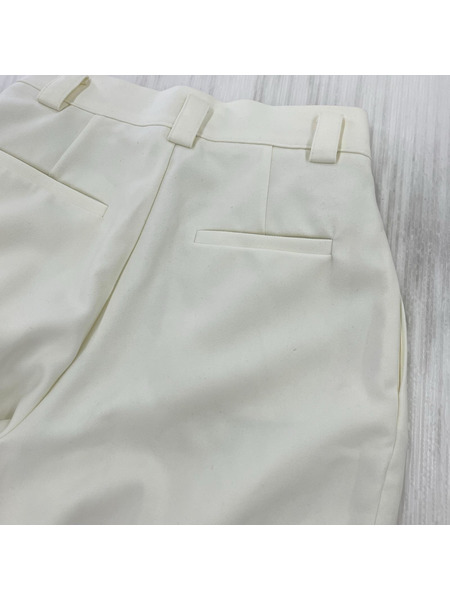 パンツ cygne ハイウエストタックパンツ 白[値下]