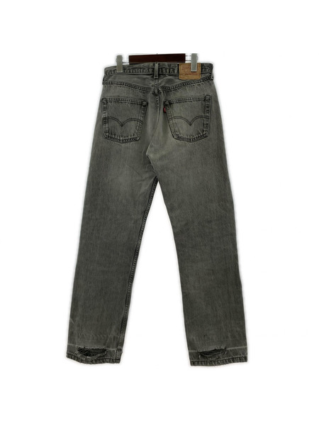 Levi's デニム・ジーンズ 90s フランス製 501-0185 ブラックデニムパンツ (31)