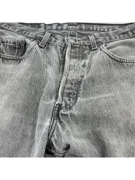 Levi's デニム・ジーンズ 90s フランス製 501-0185 ブラックデニムパンツ (31)