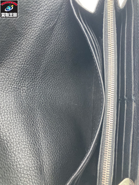 LOUIS VUITTON ルイヴィトン LV M60143 マヒナ ポルトフォイユ・イリス ノワール 長財布 サイフ 