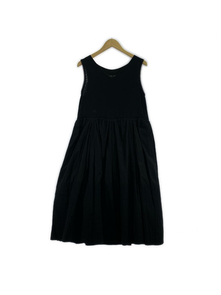 tricot COMME des GARCONS コットン ノースリーブワンピース 黒 S