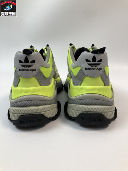 BALENCIAGA adidas Triple S バレンシアガ アディダス トリプルS 712821 Neon Yellow/Black/Grey サイズ42 27.5cm 
