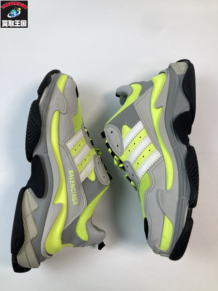 BALENCIAGA adidas Triple S バレンシアガ アディダス トリプルS 712821 Neon Yellow/Black/Grey サイズ42 27.5cm 
