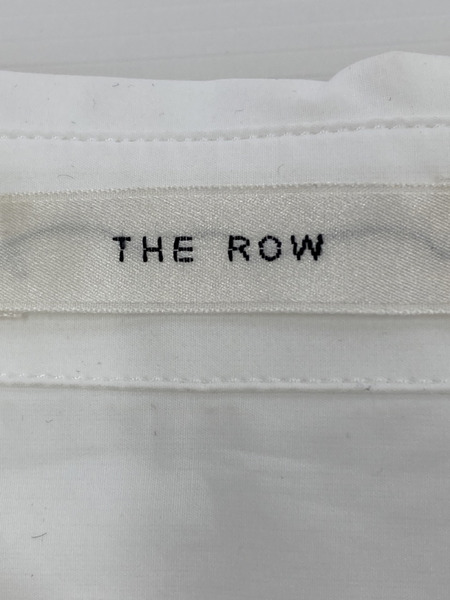THE ROW ホワイトコットンL Sシャツ
