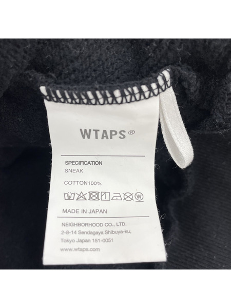 WTAPS 22AW SNEAK CRST HOODY 04 BLK[値下]