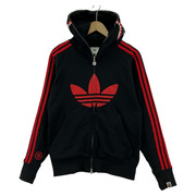 A BATHING APE パーカー(ジップアップ) APE×adidas シャークパーカー サイズ:XS