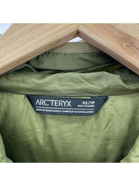 ARC'TERYX ダウンジャケット ATOM LT HOODY カーキ XS