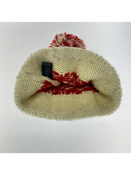 KAPITAL ニットキャップ 3Gウール雪柄ニット