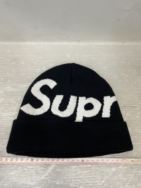 Supreme 24AW Big Logo Beanie ビッグロゴビーニー ブラック[値下]