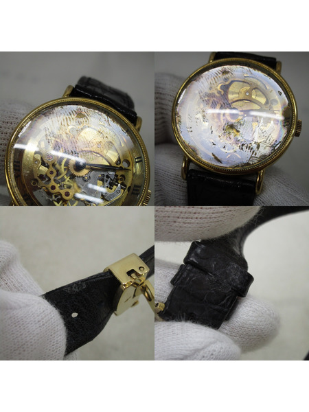 . メンズ時計 bucherer スケルトンウォッチ