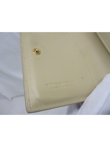BOTTEGA VENETA カセット 二つ折り財布 ベージュ[値下]