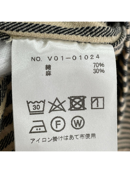 COMOLI 22SS ストライプワークジャケット 2 V01-01024