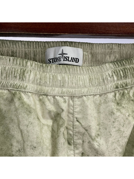 STONE ISLAND Overdyed Membrana Back Pocket Cargo Pants XL緑