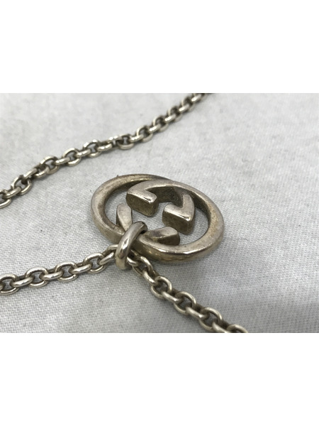 アクセサリー GUCCI インターロッキング GGロゴネックレス Ag925