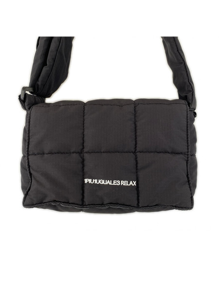 1piu1uguale3 RELAX ショルダーバッグ キルティング 黒