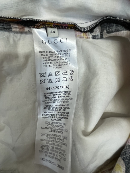 GUCCI ペイズリー柄リネンショートパンツ　 44