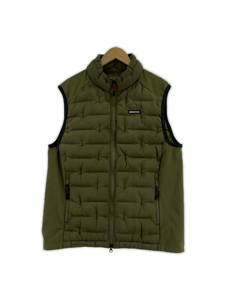 ダウンベスト BRIEFING ハイブリットダウンベスト 緑